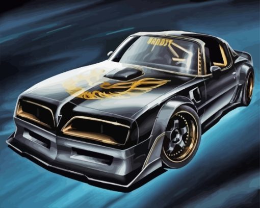 Smokey And The Bandit Trans Am Diamond Painting