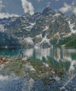 Snowy Tatras Mountains Diamond Painting