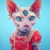 Sphinx Cat In Dress Diamond Painting