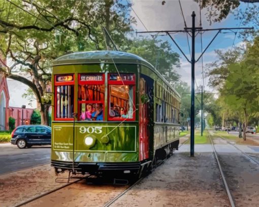 St Charles Street Car Diamond Painting