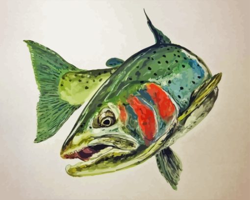 Steelhead Vintage Art Diamond Painting