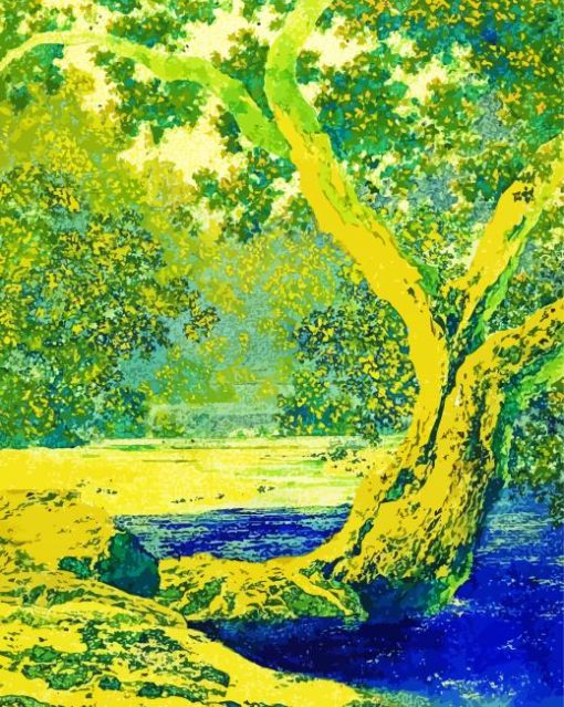 Study For Autumn Brook By Maxfield Parrish Diamond Painting