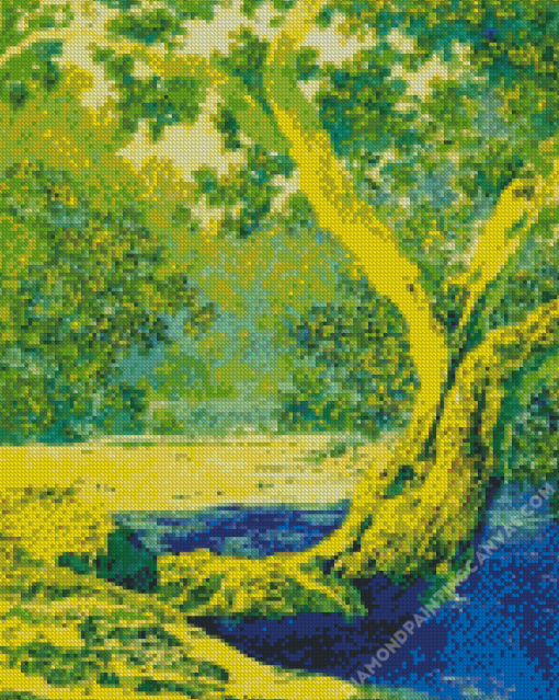 Study For Autumn Brook By Maxfield Parrish Diamond Painting