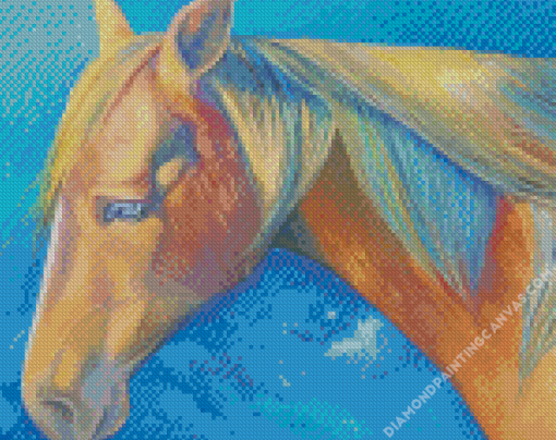 Tan Horse Art Diamond Painting