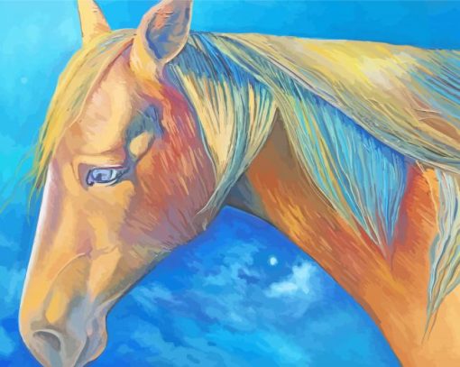 Tan Horse Art Diamond Painting