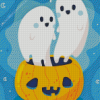 Two Halloween Ghosts Diamond Painting