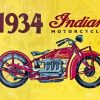 Vintage Indian Motorcycle Diamond Painting