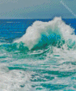 Waves And Rocks Ocean Diamond Painting