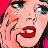 Woman Crying Pop Art Diamond Painting