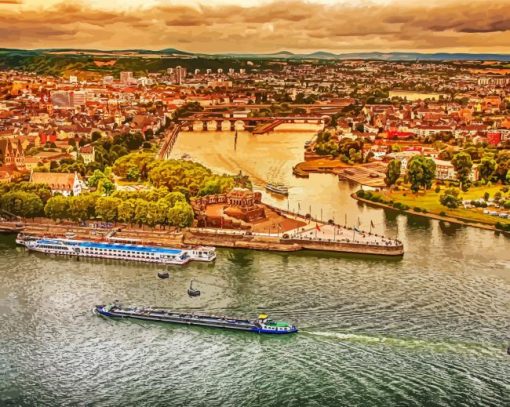 Aesthetic Rhine River Diamond Painting