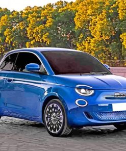 Aesthetic Fiat Car Diamond Painting