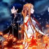 Asuna And Kirito Characters Diamond Painting