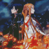 Asuna And Kirito Characters Diamond Painting