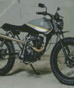 Black 125 Honda Motorcycle Diamond Painting