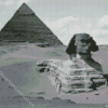 Black And White Sphinx Of Giza Diamond Painting