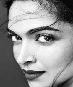 Black And White Deepika Diamond Painting