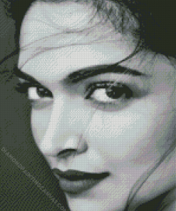 Black And White Deepika Diamond Painting