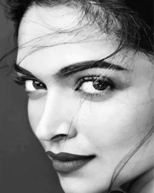 Black And White Deepika Diamond Painting