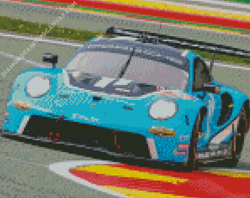 Blue Porsche Motorsport Diamond Painting