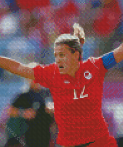 Canadian Christine Sinclair Diamond Painting