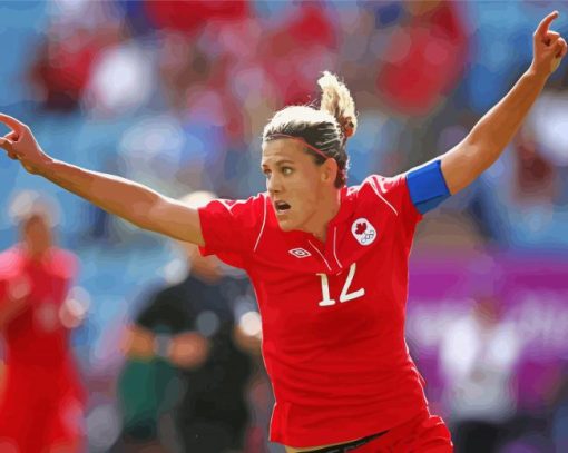 Canadian Christine Sinclair Diamond Painting