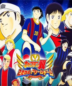 Captain Tsubasa Manga Poster Diamond Painting