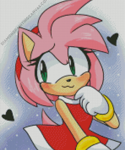 Cute Amy Rose Diamond Painting