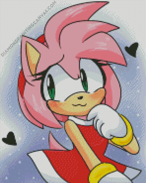 Cute Amy Rose Diamond Painting