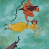 Disney Tarzan And Jane Diamond Painting