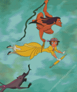 Disney Tarzan And Jane Diamond Painting