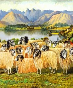 Herdwick Sheep Art Diamond Painting