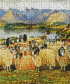 Herdwick Sheep Art Diamond Painting