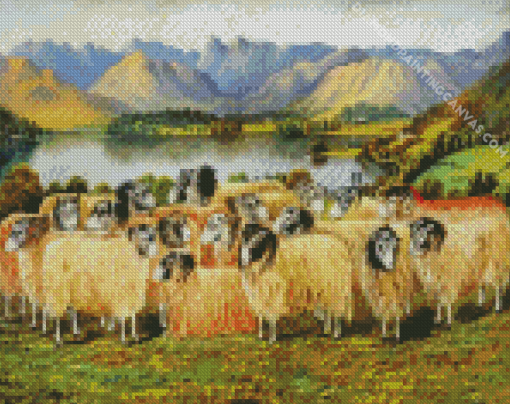 Herdwick Sheep Art Diamond Painting