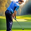 Man Golfing Diamond Painting