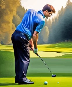 Man Golfing Diamond Painting