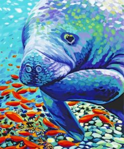 Manatee Sea Cow Arts Diamond Painting