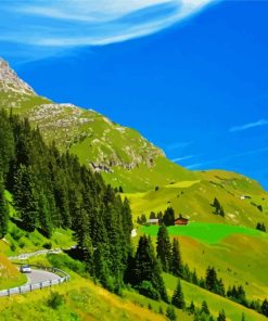 Mountain Road In Vorarlberg Diamond Painting