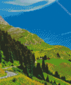 Mountain Road In Vorarlberg Diamond Painting