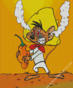 Speedy Gonzales Chilli Pepper Diamond Painting