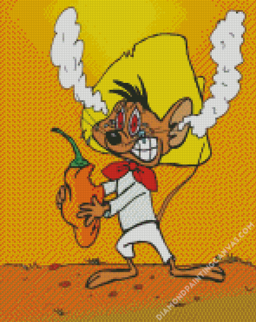 Speedy Gonzales Chilli Pepper Diamond Painting