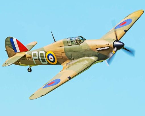 The Hawker Hurricane Plane Diamond Painting