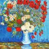 Vase With Cornflowers And Poppies Diamond Painting