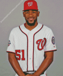 Washington Nationals Wander Suero Diamond Painting