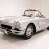 White 1962 Chevrolet Corvette Diamond Painting