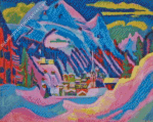 Winter In Davos Ernst Ludwig Kirchner Diamond Painting