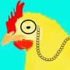 Yellow Chicken Wearing Glasses Diamond Painting