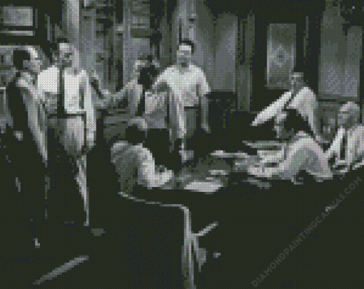 12 Angry Men Diamond Painting