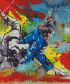 Abstract Judoka Diamond Painting