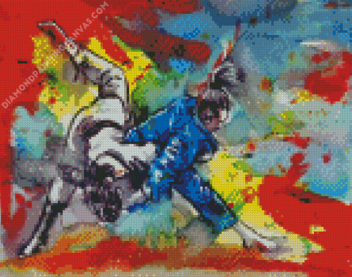 Abstract Judoka Diamond Painting