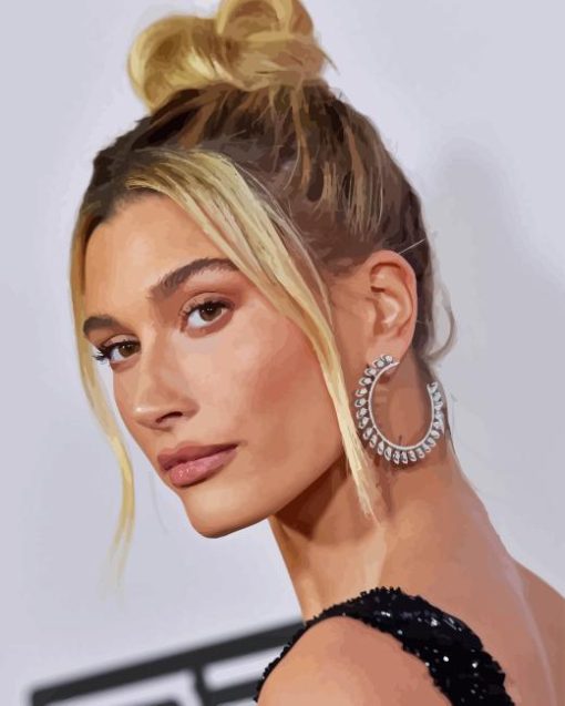 Beautiful Hailey Bieber Diamond Painting